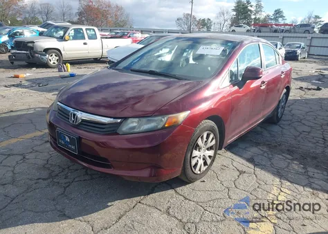 2012 Honda Civic Lx из США, поврежденный, VIN 2HGFB2F50CH572464